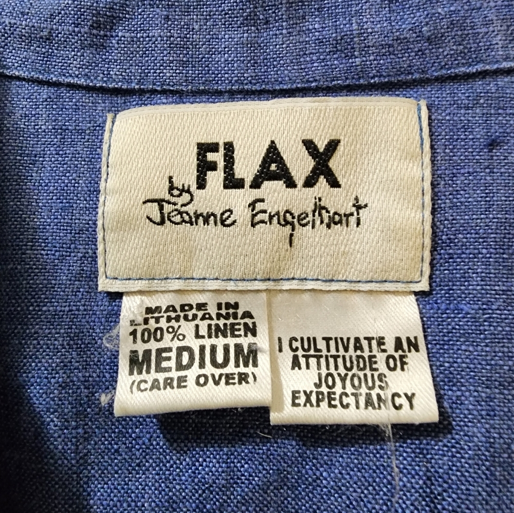 Flax Button Front Shacket Sz M - image 4
